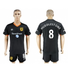 Hull City #8 Huddlestone Away Soccer Club Jersey