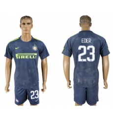 Inter Milan #23 Eder Sec Away Soccer Club Jersey
