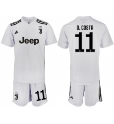 Juventus #11 D.Costa White Soccer Club Jersey