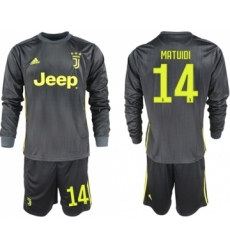 Juventus #14 Matuidi Third Long Sleeves Soccer Club Jersey