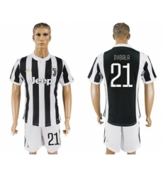 Juventus #21 Dybala Home Soccer Club Jersey