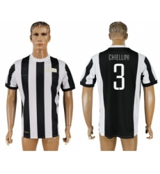 Juventus #3 Chiellini 120th Anniversary Soccer Club Jersey
