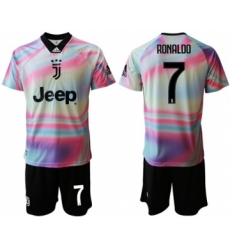 Juventus #7 Ronaldo Anniversary Soccer Club Jersey