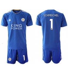 Leicester City #1 Schmeichel Home Soccer Club Jersey