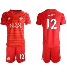 Leicester City #12 Ward Red Goalkeeper Soccer Club Jersey
