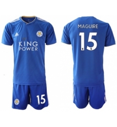 Leicester City #15 Maguire Home Soccer Club Jersey