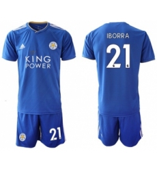 Leicester City #21 Iborra Home Soccer Club Jersey