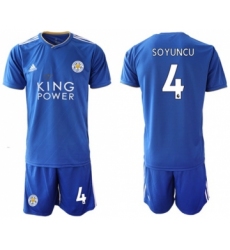 Leicester City #4 Soyuncu Home Soccer Club Jersey