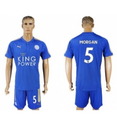 Leicester City #5 Morgan Home Soccer Club Jersey