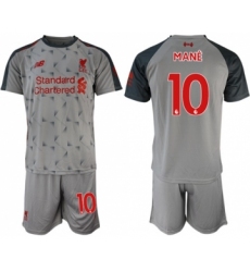 Liverpool #10 Mane Third Soccer Club Jersey