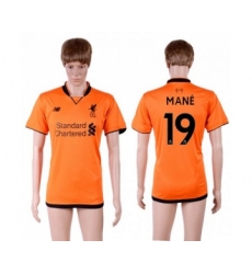 Liverpool #19 Mane Sec Away Soccer Club Jersey