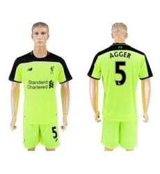 Liverpool #5 Agger Sec Away Soccer Club Jersey