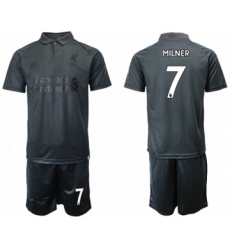 Liverpool #7 Milner Black Soccer Club Jersey