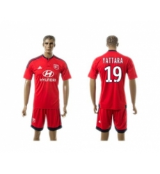 Lyon #19 Yattara Away Soccer Club Jersey