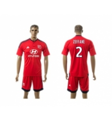 Lyon #2 Zeffane Away Soccer Club Jersey