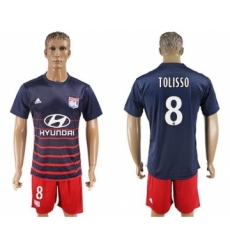 Lyon #8 Tolisso Away Soccer Club Jersey