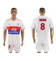 Lyon #8 Tolisso Home Soccer Club Jersey
