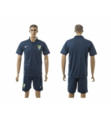 Malaga Blank Blue Training Soccer Club Jersey