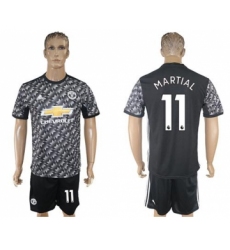 Manchester United #11 Martial Black Soccer Club Jersey