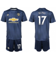 Manchester United #17 Blind Third Soccer Club Jersey