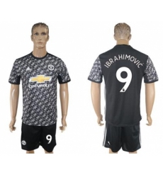 Manchester United #9 Ibrahimovic Black Soccer Club Jersey