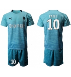 Marseille #10 Payet Away Soccer Club Jersey