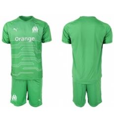 Marseille Blank Green Goalkeeper Soccer Club Jersey