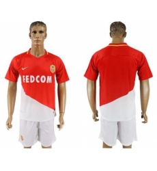 Monaco Blank Home Soccer Club Jersey