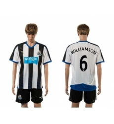 Newcastle #6 WILLIAMSON Home Soccer Club Jersey