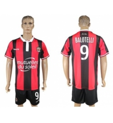OGC Nice #9 Balotelli Home Soccer Club Jersey