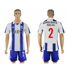 Oporto #2 Pereira Home Soccer Club Jersey