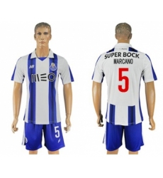 Oporto #5 Marcano Home Soccer Club Jersey