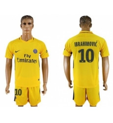 Paris Saint-Germain #10 Ibrahimovic Away Soccer Club Jersey