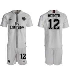 Paris Saint-Germain #12 Meunier Away Jordan Soccer Club Jersey
