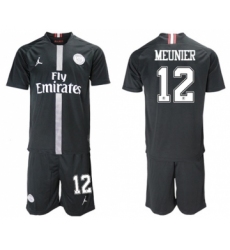 Paris Saint-Germain #12 Meunier Home Jordan Soccer Club Jersey