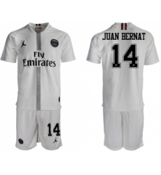 Paris Saint-Germain #14 Juan Bernat Away Jordan Soccer Club Jersey