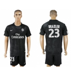 Paris Saint-Germain #23 Draxler Sec Away Soccer Club Jersey