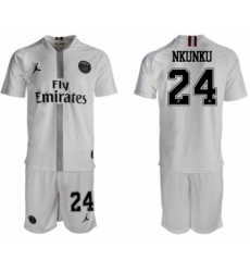 Paris Saint-Germain #24 Nkunku Away Jordan Soccer Club Jersey