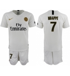 Paris Saint-Germain #7 Mbappe Away Soccer Club Jersey