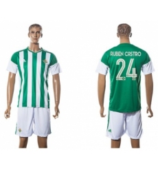 Real Betis #24 Ruben Castro Home Soccer Club Jersey