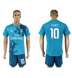 Real Madrid #10 James Sec Away Soccer Club Jersey