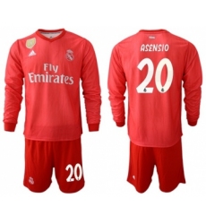 Real Madrid #20 Asensio Third Long Sleeves Soccer Club Jersey