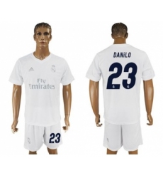 Real Madrid #23 Danilo Marine Environmental Protection Home Soccer Club Jersey