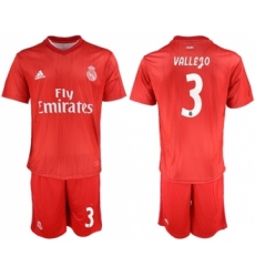 Real Madrid #3 Vallejo Third Soccer Club Jersey