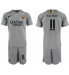 Roma #11 Kolarov Away Soccer Club Jersey
