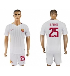 Roma #25 B.Peres Away Soccer Club Jersey
