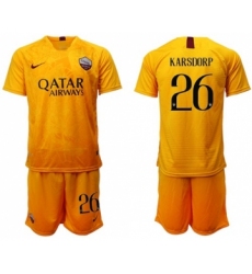 Roma #26 Karsdorp Third Soccer Club Jersey