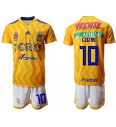 Tigres #10 Gignac Home Soccer Club Jersey