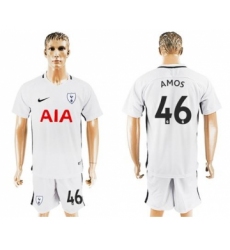 Tottenham Hotspur #46 Amos White Home Soccer Club Jersey