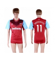 West Ham United #11 Snodgrass Home Soccer Club Jersey